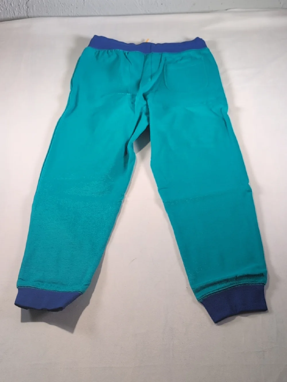 Lands' End Colorblock Iron Knee Fleece Jogger in Spade Blue Size Large Husky
